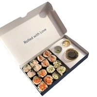 Emballage Boîte Plateau pour Brunch et Plats à Emporter, Boîtes Déjeuner Planche de Charcuterie avec Couvercle, Boîte de Grignotage Personnalisée en Carton Kraft pour Aliments
