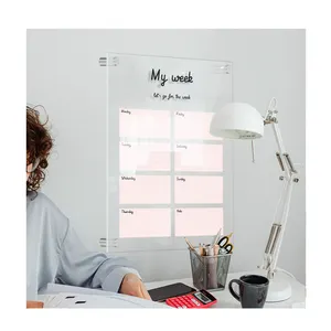 Niet-Kras Herbruikbare Oversized Magnetische Kalender Acryl Droog Wisbord