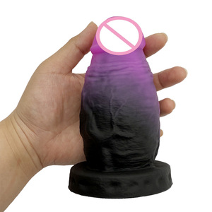 Dildo Negro Grueso de 3'' de Grosor, Dildo Anal Extra Ancho Realista de Silicona con Succión, Pene Flexible con Sensación Real para Mujeres, Lesbianas y Gays - Product Image 4