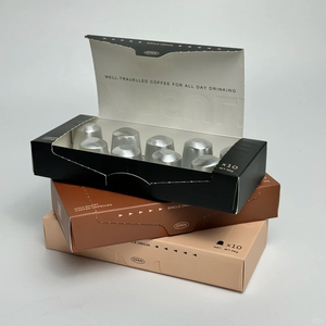 Emballage personnalisé pour capsules de café 400g en carton blanc, capsules de café, boîtes <span class=keywords><strong>d</strong></span>'expédition pour café, boîtes à ouverture facile - Product Image 2