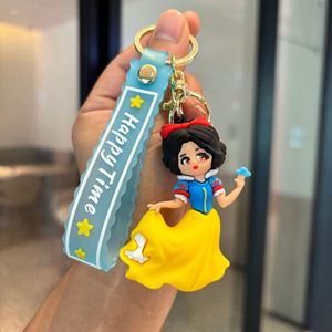 Blancanieves 3D personaje animación teléfono móvil llavero colgante de plástico para <span class=keywords><strong>libro</strong></span> bolsa pareja llaves de coche regalos colgantes - Product Image 5