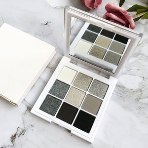 باليت ظلال عيون ساتان مضيء يدوم طويلاً بـ 9 ألوان، مات ولامع، مكياج سموكي، بودرة ملونة مقاومة للماء - Product Image 3