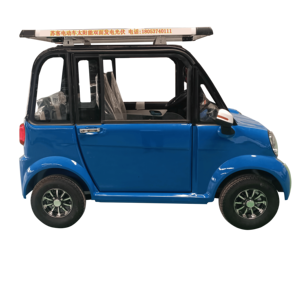 Vente en gros d'usine, mini-voiture électrique à 4 roues, 2 portes, 4 places, avec moteur haute puissance, charge rapide, panneau solaire - Product Image 6