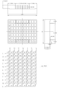 <strong>LED</strong> Dot <strong>Matrix</strong> Display 7x11 Square Pixels Red Industrial Character Graphic Alerts Factory Control Panels Electronic Screens - Product Image 3