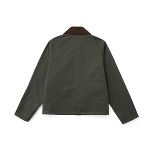 Giacca da uomo BINBEIER CE in tela tinta unita, stile safari multitasche, verde, antivento per pesca e attività all'aperto - Product Image 2