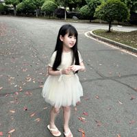 Ensemble d'été en coton doux pour filles, haut à manches courtes en coton doux avec jupe tutu en tulle à volants