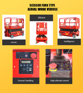 Mini Scissor Lift 4m 6m Portable <b>Electric</b> Hydraulic Lifting <b>Table</b> For Warehouse - Product Image 6