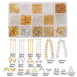 Kit per Creazione Gioielli in Metallo a 15 Scomparti con Ganci, Strumenti per Perline, Scatola Organizer, Set Completo Fai-da-te per Bracciali, Collane <span class=keywords><strong>e</strong></span> Orecchini - Product Image 3