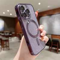 Pour Apple Iphone 16 Pro max étui de téléphone portable magnétique Fundas avec conception de peinture électronique
