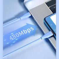 Câble USB Type-C 60W PD avec blindage tressé, charge rapide et transfert de données, plusieurs couleurs pour téléphones iOS et Android
