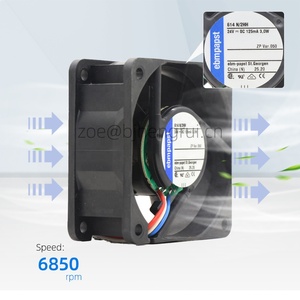 สำหรับ24VDC 614N/2HH 614NGN 614nghh 60x60x25มมตู้พลาสติกไฟฟ้าขนาดเล็กไหลตามแนวแกนพัดลมระบายความร้อนสำหรับไดรฟ์ Siemens - Product Image 3