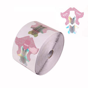 <span class=keywords><strong>BQAN</strong></span> OEM LOGO 3D papel Nail Art molde herramienta aluminio doble uso fuerte suave Gel doble acrílico extensión holográfica forma de uñas - Product Image 4