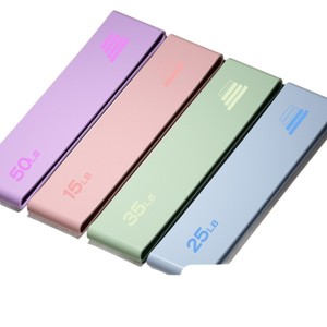 Bande de résistance élastique en silicone 15 25 35 50 lb pour fitness à domicile, yoga, lifting des fessiers, entraînement aux squats - Product Image 1