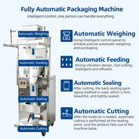 Machine d'emballage verticale VFFS automatique de haute précision pour le pesage et le remplissage de sucre, de sel et de poudre d'épices