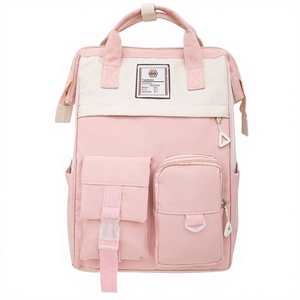 Student College Youth <b>Simple</b> Multi-functional Nylon Computer Schoolbag Polyester Zipper Closure Large Capacity Breathable - Product Image 1