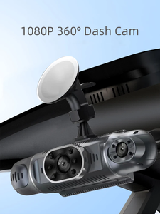 360 degrés 4 objectifs dashcam caméra de voiture grand Angle 1080P HD voiture DVR caméra dashcam Streaming voiture tableau de bord caméra dashcam boîte noire - Product Image 5