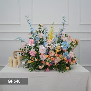 Arreglo de Ramo de Flores Silvestres Vibrantes y Coloridas, Camino de Flores Artificiales para Decoración de Bodas, Carrito de Postres - Product Image 2