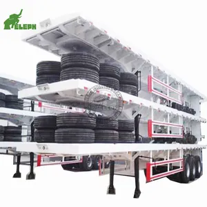 2024 factory 3 Axle 40ft flat bed container flatbed semi trailer for sale