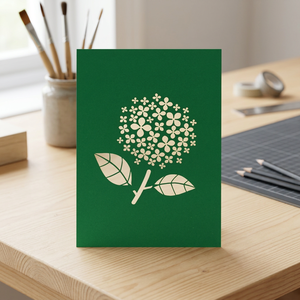 Hydrangeas 3D Pop up <b>Paper</b> Flower Greeting Card <b>Handmade</b> Custom Creative Design Home Decoration Wholesale Hanoi - Product Image 1