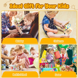 Kids <b>Remote</b> Control Led <b>Lights</b> Busy Board Montessori Toy Socket <b>Switch</b> Recording Sensory Game Travel Activities Educational Toys - Product Image 5