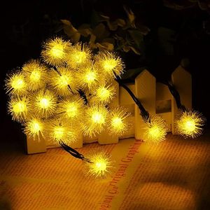 Guirlande Lumineuse Solaire Blanc Chaud 20FT 40 LED en Forme de Boule Pissenlit, <span class=keywords><strong>Lampe</strong></span> Féerique Tendance pour <span class=keywords><strong>D</strong></span>écoration de Camping et Jardin - Product Image 5