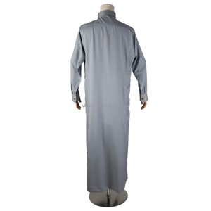 Vestido Árabe Musulmán con Botones Metálicos de Moda 2026, <span class=keywords><strong>Kaftan</strong></span>, Jubah, Abaya, Jalabiya, Ropa Islámica Étnica Alharamain para Hombre, Thobe Saudí - Product Image 4