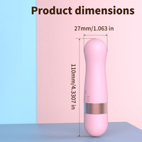 Odeco-Mini vibromasseur à baguette AV rechargeable par USB Super Soft Mini Bullet, masseur de vagin extra doux à 10 vitesses pour femmes, jouets sexuels