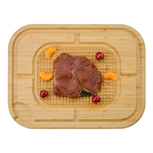 Tabla de Quesos de Bambú Rectangular Multifuncional con Fregadero para Uso en la Cocina - Product Image 3