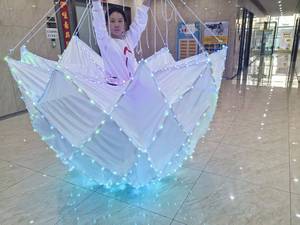 Abito con Fiori LED Luminosi, Costume da Ballo Illuminato per <span class=keywords><strong>Spettacoli</strong></span> e Intrattenimento sul Palco - Product Image 6