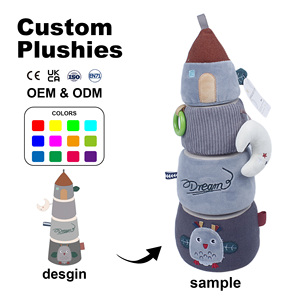 I giocattoli di peluche impilabili Montessori coltivano la concentrazione dei bambini e sono giocattoli educativi che consentono ai bambini di imparare <span class=keywords><strong>giocando</strong></span>. - Product Image 1