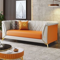 Modernes Leder Chesterfield Ecksofa Königlicher Luxus 1+2+3-Sitzer Verstellbar Kostengünstiges Wohnzimmer-Möbel für Innenräume