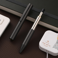 Stylo bille exécutif fin en métal torsadé, couleur cuivre, pour hôtel, avec largeur d'écriture pour promotion de logo