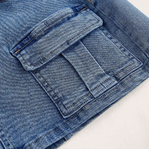 <span class=keywords><strong>Jupe</strong></span> Courte Mini en <span class=keywords><strong>Jean</strong></span> pour Femme, Taille Haute, Fermeture Éclair, Logo Personnalisé, Design Uni, Mode d'Été de Haute Qualité - Product Image 6