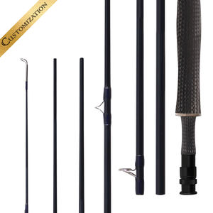 Toray Nano Grafito Fibra de carbono Fighting Butt 3WT 4wt <span class=keywords><strong>7wt</strong></span> Euro Nymph Top Water Fly Rod Serpiente Guías Construcción Varilla en blanco - Product Image 1