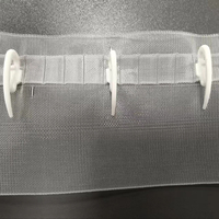 Glissières de rideau modernes en POM robustes et écologiques de 1,3 pouce, crochets décoratifs muraux, 1000 pièces/sac