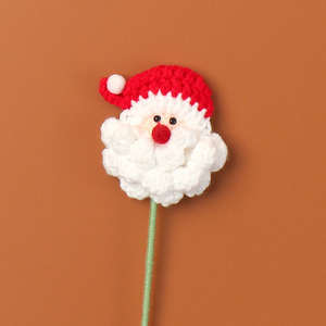 Ramo de Flores Artificiales Navideñas, Hecho a Mano con <span class=keywords><strong>Lana</strong></span>, Decoración Floral de Santa Claus, Algodón, Avellanas, Accesorios al por Mayor - Product Image 2