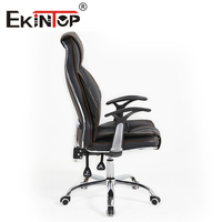 Fauteuil de Bureau Ergonomique Ekintop de Luxe, Direct Usine, Direction Basculant avec Repose-tête en Cuir