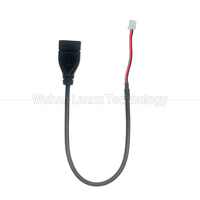 Kabel USB 2.0 Female/Male ke JST ZH1.5mm 2/4 Pin, Selubung PVC, Konduktor Tembaga Murni, Pitch 1.0/2.0/2.54mm, Untuk Penggunaan Elektronik