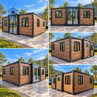 Maison modulaire pliable de 20 pieds, unité d'habitation pratique pour propriétés de vacances en milieu rural