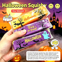 Jouet Squishy Halloween en forme de beurre, en TPE, à remontée lente, doux, anti-stress, à presser, cadeau de fête, vente en gros, produit phare 14