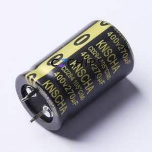 ตัวเก็บประจุแบบอิเล็กโทรไลต์อะลูมิเนียมแบบ Snap-in รุ่น CD294270UF400V178 ชนิด Through hole (THT) ขนาด D25xL40 มม. 270uF 20% 400V ขา 10 มม. - Product Image 1