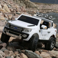 Nouveau modèle de voiture télécommandée 12V pour enfants, camion immatriculé pour enfants, voiture électrique 4x4 pour enfants