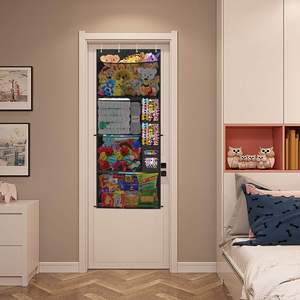 Storage of Plush Animals on the Door, Storing Stuffed Animals Above the Door Hanging Door Organizer - Product Image 2