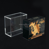 Boîte de protection en acrylique transparent pour cartes Elite Trainer Box avec couvercle magnétique puissant