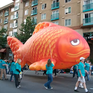 Vente en gros <span class=keywords><strong>Ballon</strong></span> à carpe <span class=keywords><strong>Ballon</strong></span> à hélium Poisson rouge Flotteur gonflable à poisson Hermétique <span class=keywords><strong>Ballon</strong></span> gonflable géant à hélium pour poisson en pvc - Product Image 1