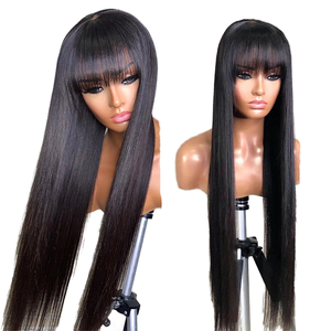 Gran oferta, peluca de pelo Remy brasileña Super doble dibujada, frente de encaje transparente, estilo recto <span class=keywords><strong>corto</strong></span>, pelo mixto rubio platino - Product Image 1