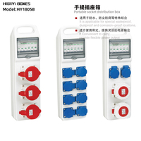 HY1805B boîte de prise portable de jonction de boîtier en plastique combiné électrique boîte de distribution de disjoncteur d'alimentation temporaire