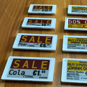 Etiqueta Electrónica de Precio para Estante de 2.4GHz, Kit ESL, Sistema EAS, SPI, EPD, ESP32, API, Pantalla de Tinta Electrónica, Bluetooth BLE 5.0, NFC, Etiquetas Digitales de Precio - Product Image 1