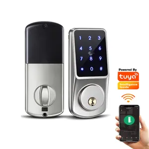 Cerradura electrónica automática para puerta, cerrojo de combinación Digital con Control remoto BLE inteligente, precio de fábrica