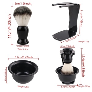 Pennello da <span class=keywords><strong>Barba</strong></span> CLOUD di Alta Qualità per Uomo, Setole Sintetiche Morbide, Strumento per Rasatura con Manico in Legno per Barbieri e Saloni - Product Image 3